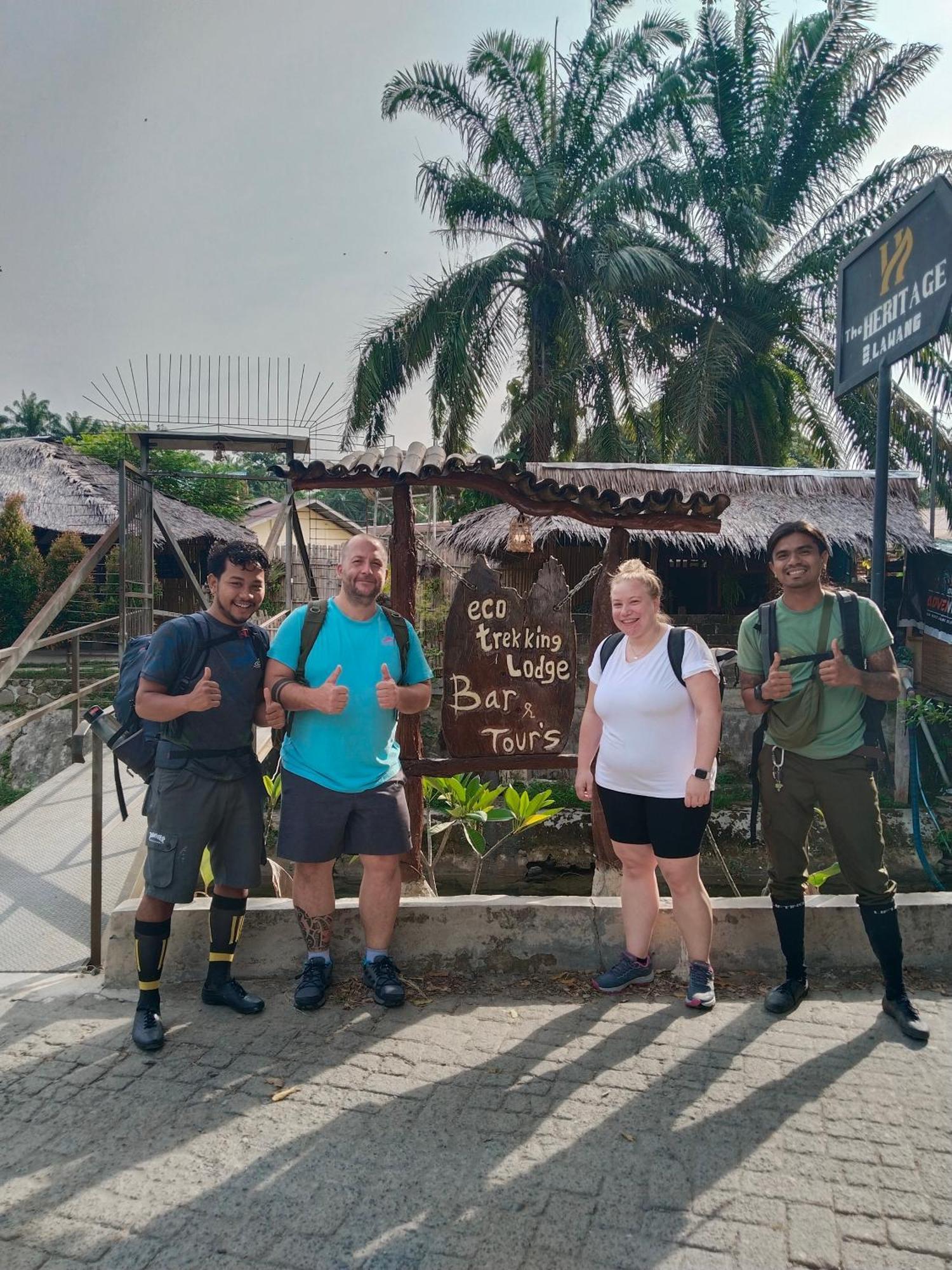 Eco Trekking Lodge, Bar & Jungle Tour'S Bukit Lawang Luaran gambar